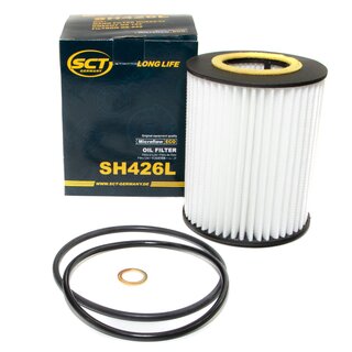 Filter set inspection fuelfilter ST 6085 + oil filter SH 426 L + Oildrainplug 48893 + air filter SB 035 + cabin air filter SA 1105