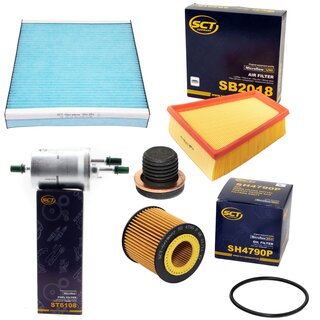 Filter Set Inspektion Kraftstofffilter ST 6108 + lfilter SH 4790 P + lablassschraube 171173 + Luftfilter SB 2018 + Innenraumfilter SA 1291