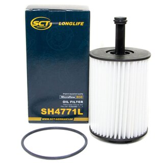 Filter set inspection fuelfilter SC 7073 P + oil filter SH 4771 L + Oildrainplug 48871 + air filter SB 2117 + cabin air filter SA 1166