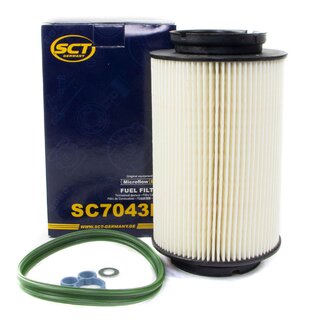 Filter set inspection fuelfilter SC 7043 P + oil filter SH 4771 P + Oildrainplug 48871 + air filter SB 2217 + cabin air filter SA 1166