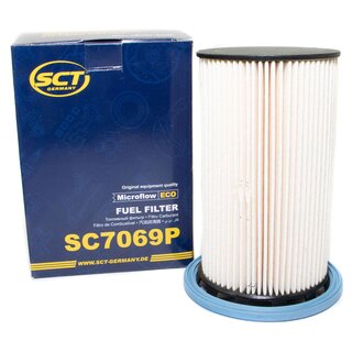 Filter set inspection fuelfilter SC 7069 P + oil filter SH 4088 L + Oildrainplug 48871 + air filter SB 2217 + cabin air filter SA 1166