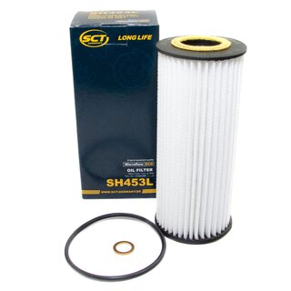 Filter set inspection fuelfilter ST 6168 + oil filter SH 453 L + Oildrainplug 100551 + air filter SB 2211 + cabin air filter SAK 157