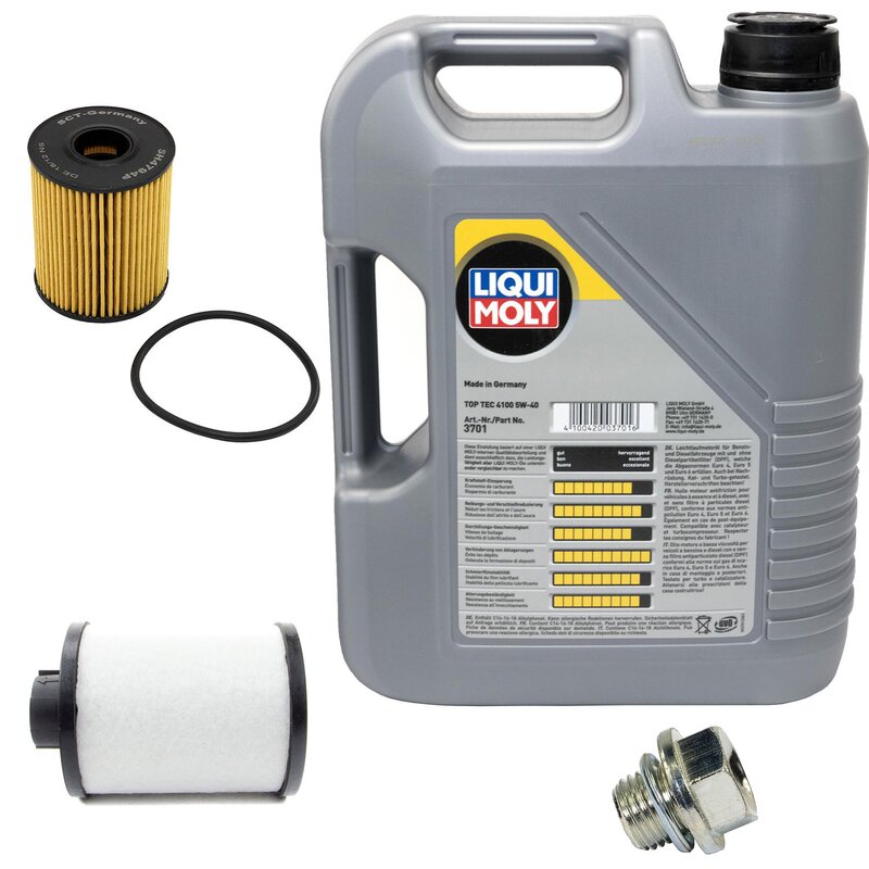Fuel filter oil filter motoroil oi ldrain plug buy at the MVH shop, 53,95 €
