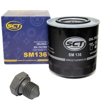 Oilfilter with oildrain plug oil filter SM 136 + oil...