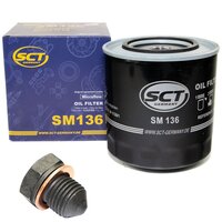 Oilfilter with oildrain plug oil filter SM 136 + oil...
