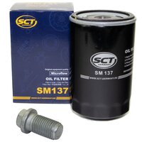 Oilfilter with oildrain plug oil filter SM 137 + oil...