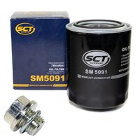 Oilfilter with oildrain plug oil filter SM 5091 + oil...