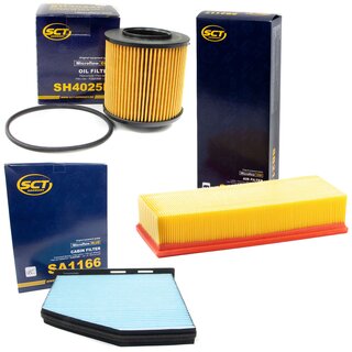 Filter set air filter SB 2117 + cabin air filter SA 1166 + oilfilter SH 4025 P