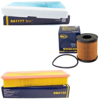 Filter set air filter SB 2132 + cabin air filter SA 1177 + oilfilter SH 4035 P