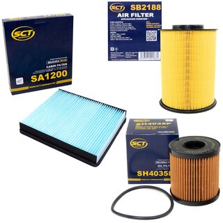 Filter Set Luftfilter SB 2188 + Innenraumfilter SA 1200 + lfilter SH 4035 P