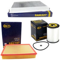 Filter Set Luftfilter SB 2167 + Innenraumfilter SAK 227 +...