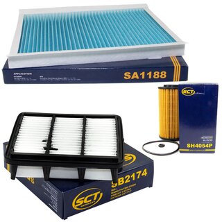 Filter Set Luftfilter SB 2174 + Innenraumfilter SA 1188 + lfilter SH 4054 P