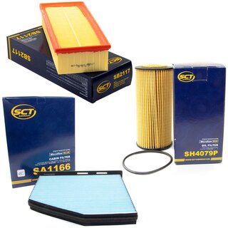 Filter Set Luftfilter SB 2117 + Innenraumfilter SA 1166 + lfilter SH 4079 P