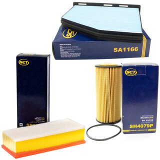 Filter Set Luftfilter SB 2217 + Innenraumfilter SA 1166 + lfilter SH 4079 P