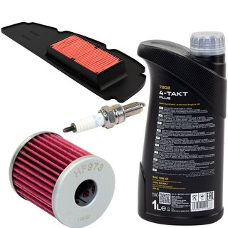 Maintenance Set oil 1 liters air filter + oil filter + spark plugs