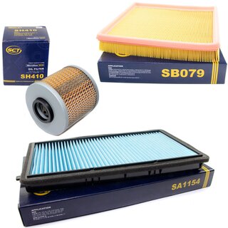 Filter Set Luftfilter SB 079 + Innenraumfilter SA 1154 + lfilter SH 410