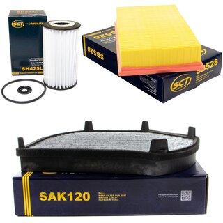 Filter Set Luftfilter SB 528 + Innenraumfilter SAK 120 + lfilter SH 425 L