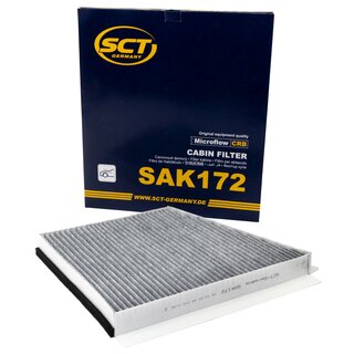 Filter set air filter SB 537 + cabin air filter SAK 172 + oilfilter SH 425 L