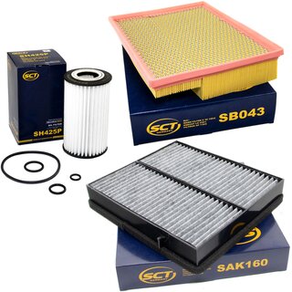 Filter Set Luftfilter SB 043 + Innenraumfilter SAK 160 + lfilter SH 425 P