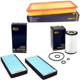 Filter Set Luftfilter SB 537 + Innenraumfilter SA 1103 + lfilter SH 425 P