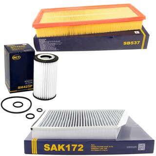 Filter Set Luftfilter SB 537 + Innenraumfilter SAK 172 + lfilter SH 425 P