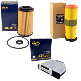 Filter Set Luftfilter SB 2142 + Innenraumfilter SAK 201 + lfilter SH 425/1 P