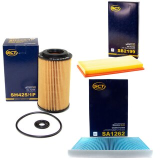 Filter set air filter SB 2199 + cabin air filter SA 1262 + oilfilter SH 425/1 P
