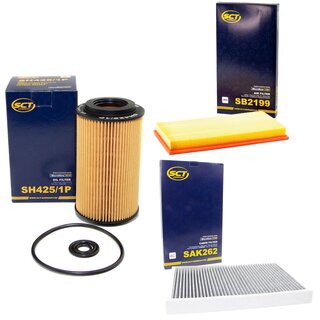 Filter set air filter SB 2199 + cabin air filter SAK 262 + oilfilter SH 425/1 P