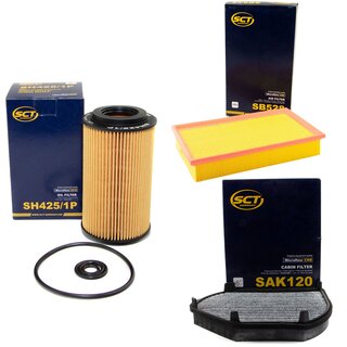 Filter set air filter SB 528 + cabin air filter SAK 120 + oilfilter SH 425/1 P