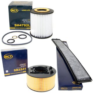 Filter set air filter SB 2241 + cabin air filter SAK 148 + oilfilter SH 4792 L