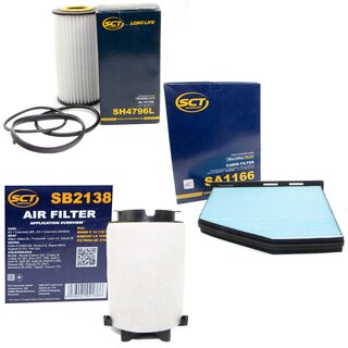 Filter Set Luftfilter SB 2138 + Innenraumfilter SA 1166 + lfilter SH 4796 L