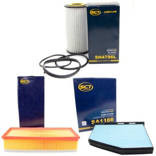 Filter set air filter SB 2217 + cabin air filter SA 1166 + oilfilter SH 4796 L