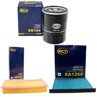 Filter Set Luftfilter SB 2253 + Innenraumfilter SA 1268 + lfilter SM 104