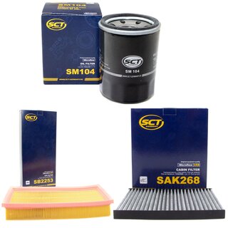 Filter set air filter SB 2253 + cabin air filter SAK 268 + oilfilter SM 104