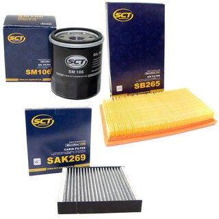 Filter Set Luftfilter SB 265 + Innenraumfilter SAK 269 + lfilter SM 106