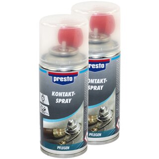 Presto Contact Cleaner Electronic Maintenance Spray 429910 2 X 150 ml