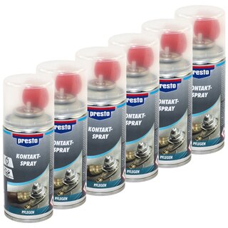 Presto Contact Cleaner Electronic Maintenance Spray 429910 6 X 150 ml