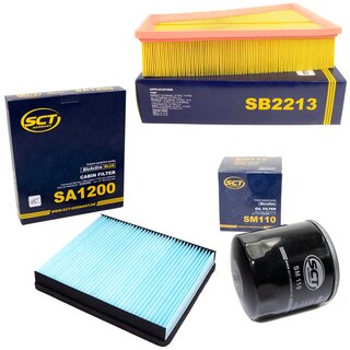 Filter Set Luftfilter SB 2213 + Innenraumfilter SA 1200 + lfilter SM 110