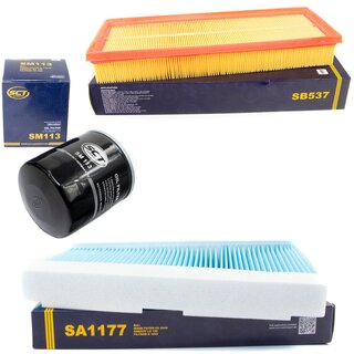 Filter Set Luftfilter SB 537 + Innenraumfilter SA 1177 + lfilter SM 113