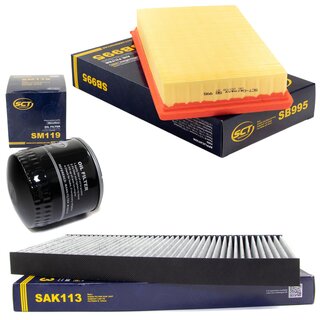 Filter Set Luftfilter SB 995 + Innenraumfilter SAK 113 + lfilter SM 119