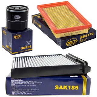 Filter Set Luftfilter SB 2172 + Innenraumfilter SAK 185 + lfilter SM 134