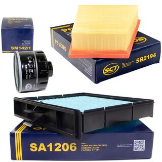 Filter Set Luftfilter SB 2194 + Innenraumfilter SA 1206 + lfilter SM 142/1
