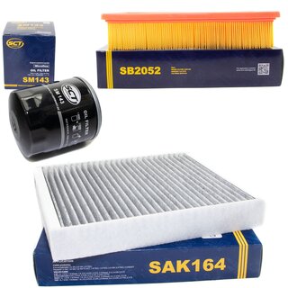 Filter Set Luftfilter SB 2052 + Innenraumfilter SAK 164 + lfilter SM 143