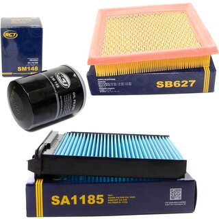 Filter set air filter SB 627 + cabin air filter SA 1185 + oilfilter SM 148