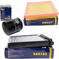Filter set air filter SB 627 + cabin air filter SAK 185 +...