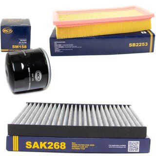 Filter set air filter SB 2253 + cabin air filter SAK 268 + oilfilter SM 158