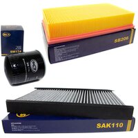 Filter set air filter SB 206 + cabin air filter SAK 110 +...