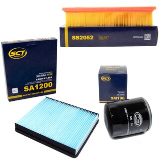 Filter Set Luftfilter SB 2052 + Innenraumfilter SA 1200 + lfilter SM 196