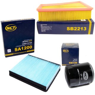 Filter Set Luftfilter SB 2213 + Innenraumfilter SA 1200 + lfilter SM 196