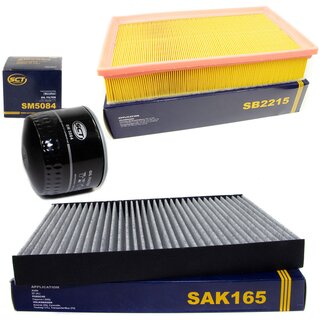 Filter set air filter SB 2215 + cabin air filter SAK 165 + oilfilter SM 5084